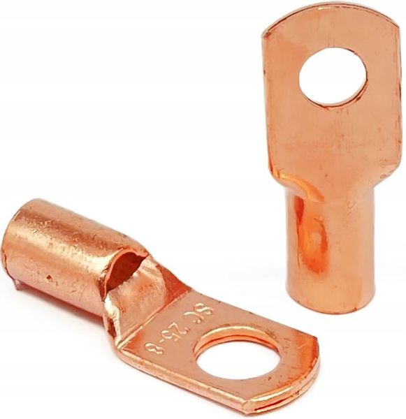 ZESTAW KONEKTORÓW OCZKOWYCH KONEKTOR OCZKOWY NIEIZOLOWANY M6 M8 MIEDŹIANYCH zdjęcie 6