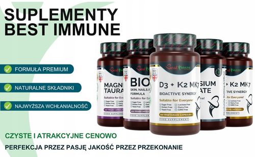 Naturalna witamina D3 2000IU + K2 100mcg Najwyższa Biodostępność na Arena.pl