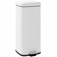 Kosz na śmieci HOMCOM 851-039V02WT 30 l biały