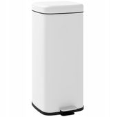 Kosz na śmieci HOMCOM 851-039V02WT 30 l biały