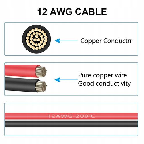 XT60 Mężczyzna do O Ring Connector Cable 1Mt 12AWG na Arena.pl