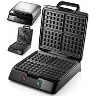 Gofrownica Kerch Gofrownica Kerch Profi 2200W czarna 4 gofry czarny 2200 W