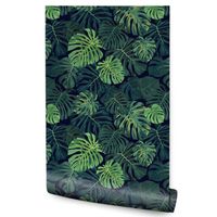 Tapeta Do Jadalni LIŚCIE Monstery Abstrakcja Efekt 3D Natura Rośliny