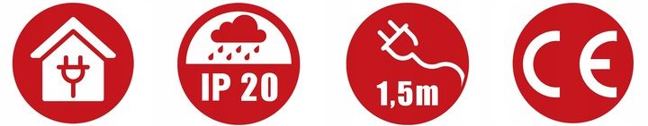 Listwa Zasilająca Przedłużacz Przepięciowy Szary 4 GNIAZDA Certyfikat CE zdjęcie 11