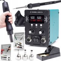 STACJA LUTOWNICZA 2w1 hot air lutownica kolbowa Techrebal 8586D Pro