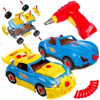 AUTO DO SKRĘCANIA 2w1 sportowe 29 el. śrubki części wkrętarka na baterie