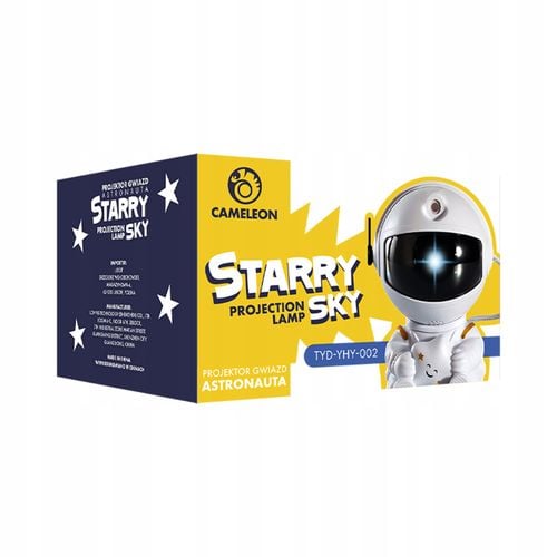 Lampka Nocna LED Projektor Rzutnik GWIAZD Nieba ASTRONAUTA Dla Dzieci PILOT na Arena.pl