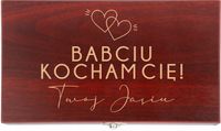 GRAWEROWANY Zestaw do wina PREZENT PERSONALIZOWANY dla babci