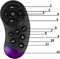 RADIO SAMOCHODOWE BLUETOOTH 1-DIN RDS USB AUX SD UCHWYT NA TELEFON PILOT