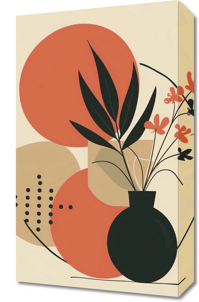 Obraz 30x50cm Wazon z Kwiatami zdjęcie 1