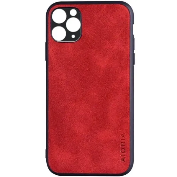Etui AIORIA Vintage LEATHER do iPhone 11 pro czerwony zdjęcie 1