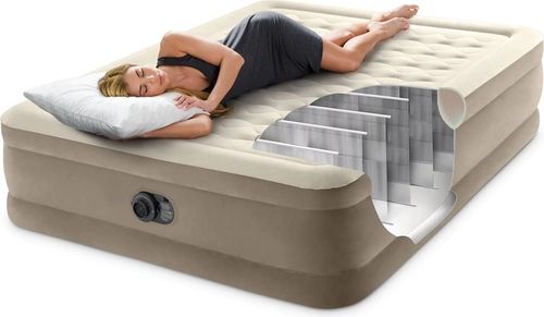 Łóżko Intex 64428 ND Dmuchany Materac 152x203x46cm Wbudowana Pompka na Arena.pl