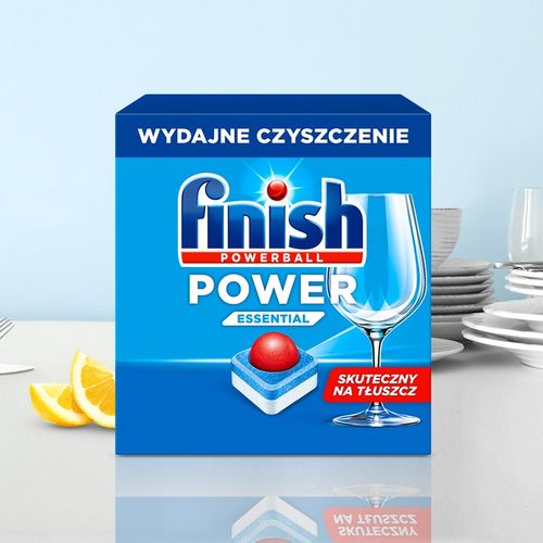 Finish Power Essential Tabletki do Zmywarki Naczyń Lemon Cytryna 80 sztuk na Arena.pl