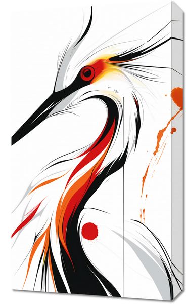 Obraz 40x70cm Bocian zdjęcie 1