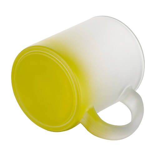 Kubek szklany szroniony 330 ml do sublimacji - limonkowy gradient na Arena.pl