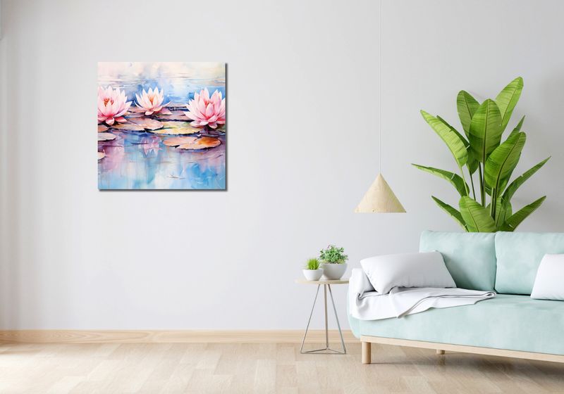 Obraz 70x70cm Spokojne Odbicia zdjęcie 2
