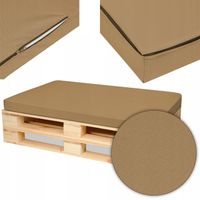 Ogrodowa PODUSZKA NA PALETY materac 120x80 wodoodporny POKROWIEC beżowy