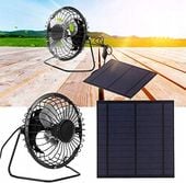 WENTYLATOR + PANEL SOLARNY SŁONECZNY 5W 6V Do kemping
