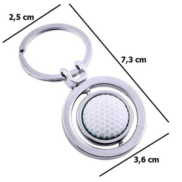Ozdobny brelok do kluczy Piłka do golfa zdjęcie 2