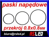 pasek napędowy audio video przekrój 0,8 x 0,8 mm duży wybór