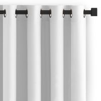 Zasłona do salonu CARLI na przelotkach gładka 200x250 biała Restilo