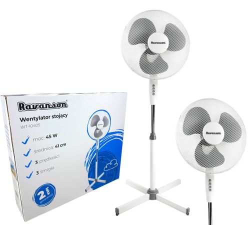 Wentylator stojący Ravanson WT-1040S na Arena.pl