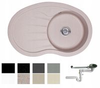 ZLEW ZLEWOZMYWAK GRANIT 8 kolorów 85x55 + SYFON