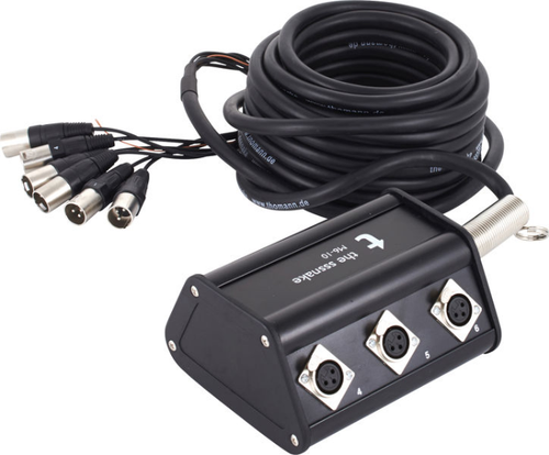 Kabel wieloparowy multicore audio mikrofonowy 6x XLR 10 m the Stagebox M6 na Arena.pl