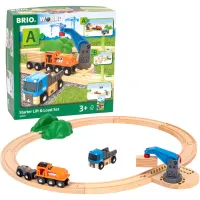 BRIO World. Kolejka zestaw startowy z dźwigiem