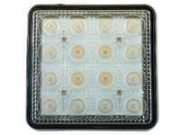 mocna Lampa 16 LED 12x12 cm biała ciepła do Kabina Kamper TIR Jacht