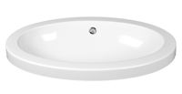 Umywalka Tina 60 Owalna Głęboka z Powłoką NanoShine Wpuszczana w Blat