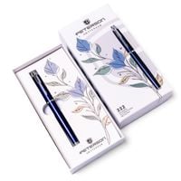 długopis w pudełku ptn 222-gb-8532 navy-silver