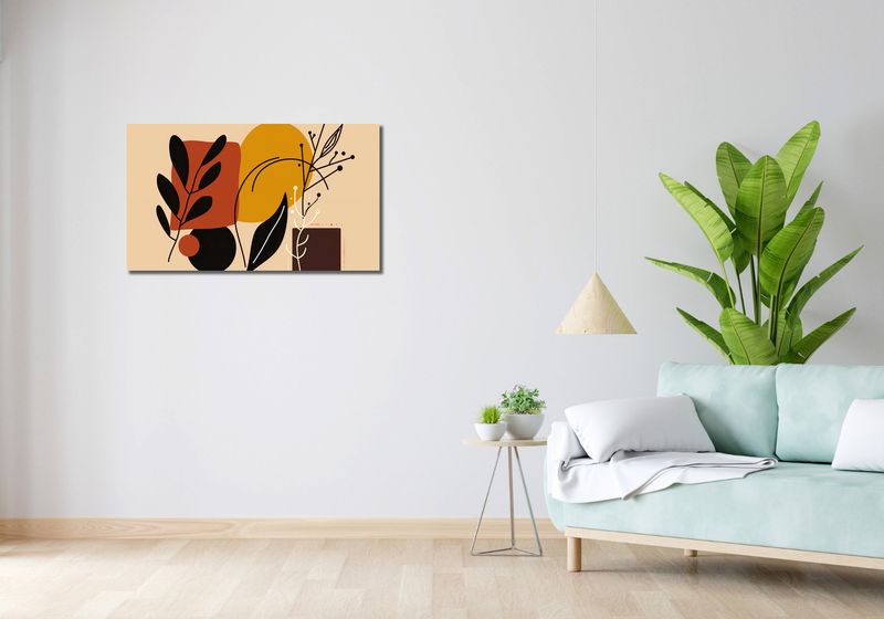 Obraz 90x50cm Ciepłe Kontury zdjęcie 2