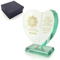 Prezent na I Komunię Świętą statuetka szklana  z grawerem pamiątka komunii