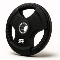 OBCIĄŻENIE OLIMPIJSKIE KRĄŻEK 10KG GUMOWANE 51MM WYTRZYMAŁE SOLIDNE