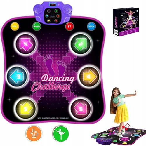 MATY DO TAŃCA DLA DZIECI KOC MUZYCZNY ZE ŚWIATŁAMI, WERSJA BLUETOOTH na Arena.pl