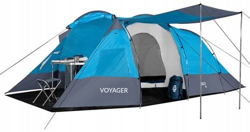 Duży Namiot Kempingowy Turystyczny 4 Osobowy Wodoodporny z Pokrowcem na Arena.pl