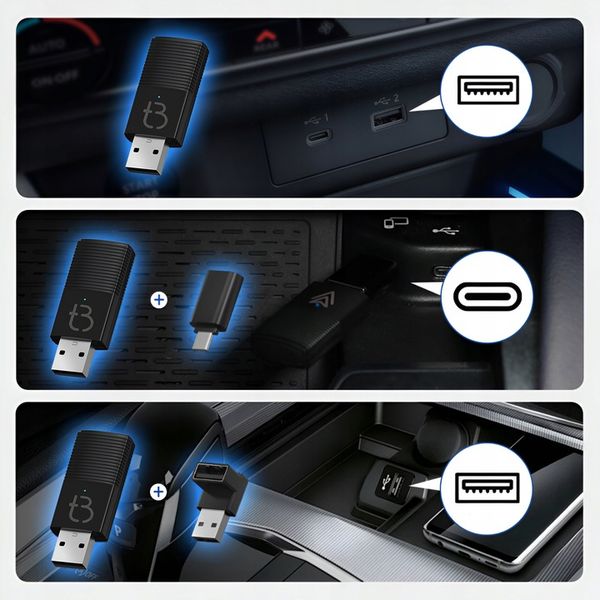 Bezprzewodowy Adapter Mini USB TB-NANO Carplay / Android Auto do zdjęcie 2