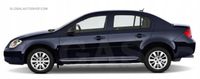 CHEVROLET COBALT SEDAN -Listwy CHROM na drzwi boczne dekoracyjne chromowane