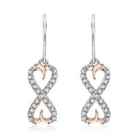 Złote kolczyki KXD3871 - Diament