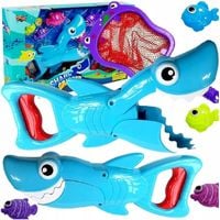 RYBKI DO KĄPIELI WANNY POLUJĄCY REKIN ŁOWIENIE RYBEK ŁAPACZ SIATKA NA RYBY