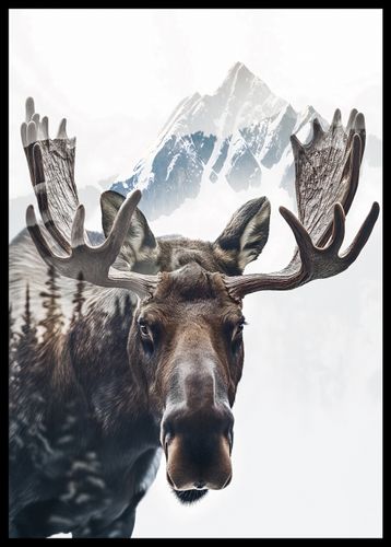 Plakat 42x59,4cm Łoś Duch Lasu na Arena.pl