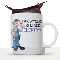 Kubek Prezent Dla Elektryka Kozacki Elektryk Z Nadrukiem Ze Zdjęciem