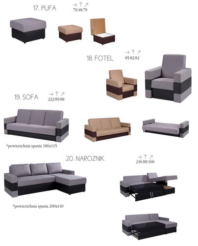 Sofa, Kolekcja DORIA na Arena.pl