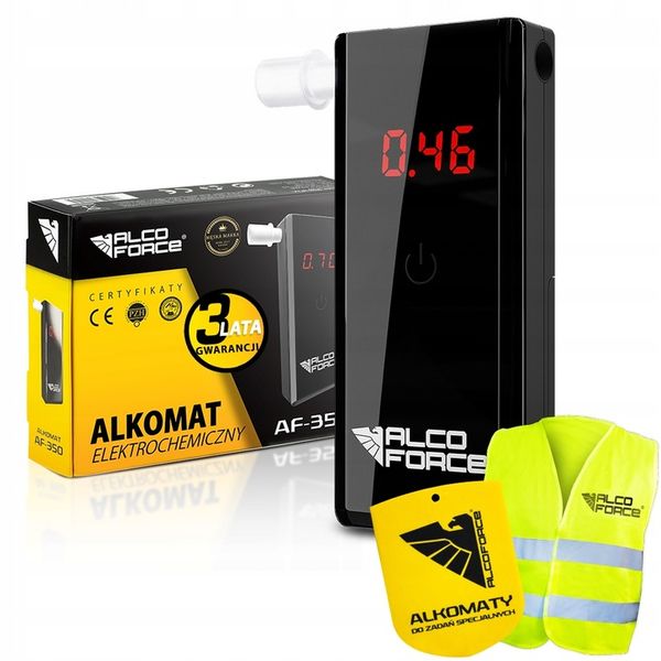 Alkomat AlcoForce AF-350 + kalibracja + ustniki zdjęcie 1