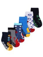 Skarpety chłopięce kolorowe z ABS 6PAK 17-19 YOCLUB