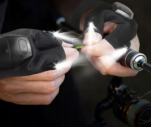 RĘKAWICZKI LED USB RĘKAWICZKI Z LATARKĄ LED ŚWIECĄCE RĘKAWICE ładowane USB na Arena.pl