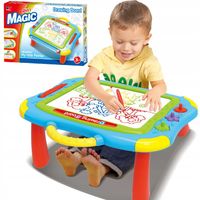 EDUKACYJNY KREATYWNY ZNIKOPIS TABLICA STOLIK 2W1 ZESTAW DO RYSOWANIA