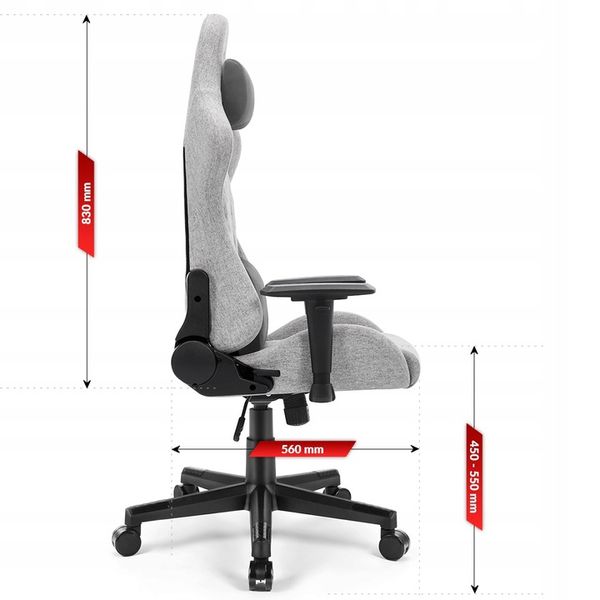 FOTEL GAMINGOWY DLA GRACZA BIUROWY HELL'S zdjęcie 4