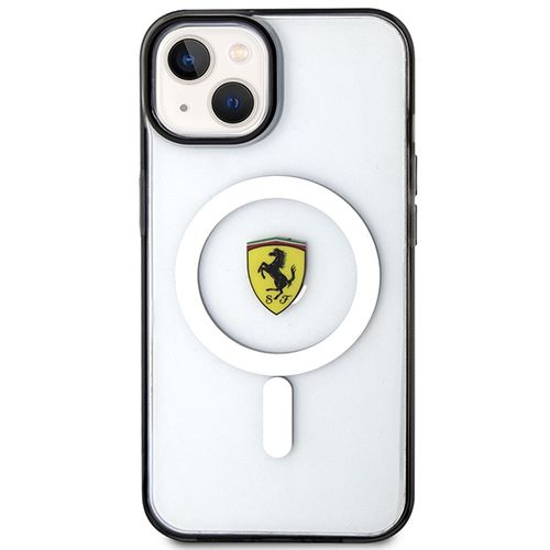 Etui Ferrari do iPhone 15, iPhone 14, iPhone 13, Przezroczysty MagSafe na Arena.pl